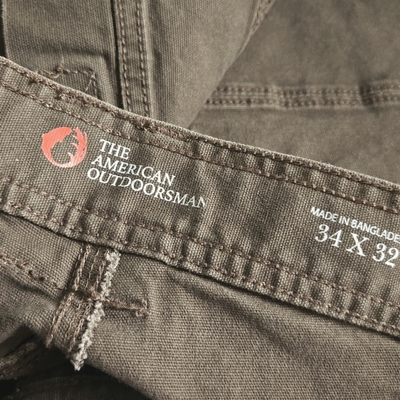 The American Outdoorsman Men's Durable Canvas Pants Size 34 X 32 - Picture 4 of 5